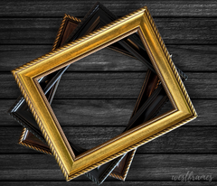 Montana Antique Gold Picture Frame - 2.25" Wide | Classic Rope & Beaded Design - West Frames