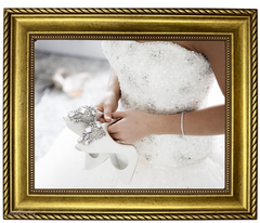 Montana Antique Gold Picture Frame - 2.25" Wide | Classic Rope & Beaded Design - West Frames