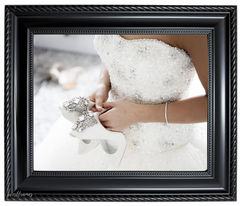 Montana Black Picture Frame - 2.25" Wide | Classic Rope & Beaded Design