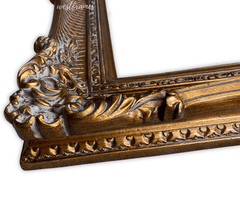 Napoleon French Baroque Rococo Ornate Wood Wall Picture Frame Antique Dark Gold - West Frames