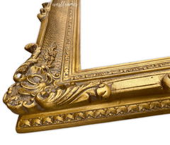 Napoleon French Baroque Rococo Ornate Wood Wall Picture Frame Antique Gold - West Frames