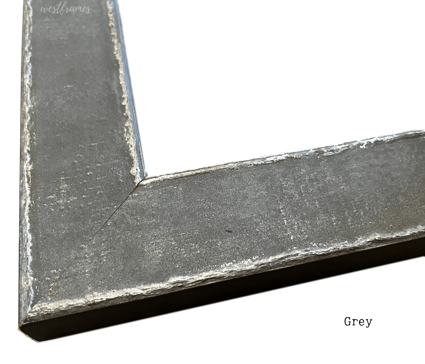 Neo Urban Industrial Distressed Rustic Steel Grey Wood Picture Frame - West Frames