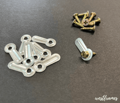 Picture Frame Turn Buttons with Screws - West Frames