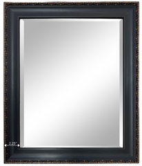 Pierre Vintage Black Ornate Gold Framed Wall Mirror - West Frames
