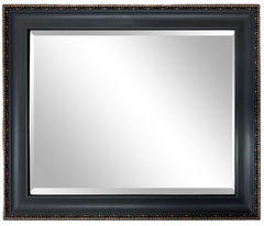 Pierre Vintage Black Ornate Gold Framed Wall Mirror - West Frames