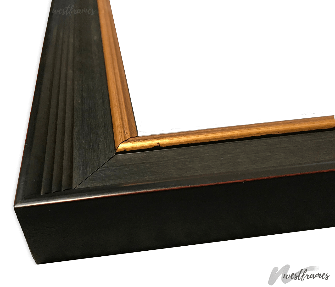 Regal Vintage Black with Gold Wood Wall Picture Frame - West Frames