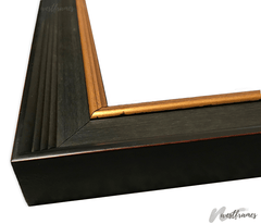 Regal Vintage Black with Gold Wood Wall Picture Frame - West Frames