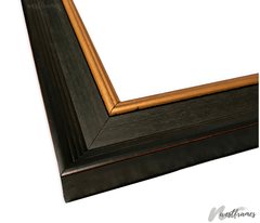 Regal Vintage Black with Gold Wood Wall Picture Frame - West Frames