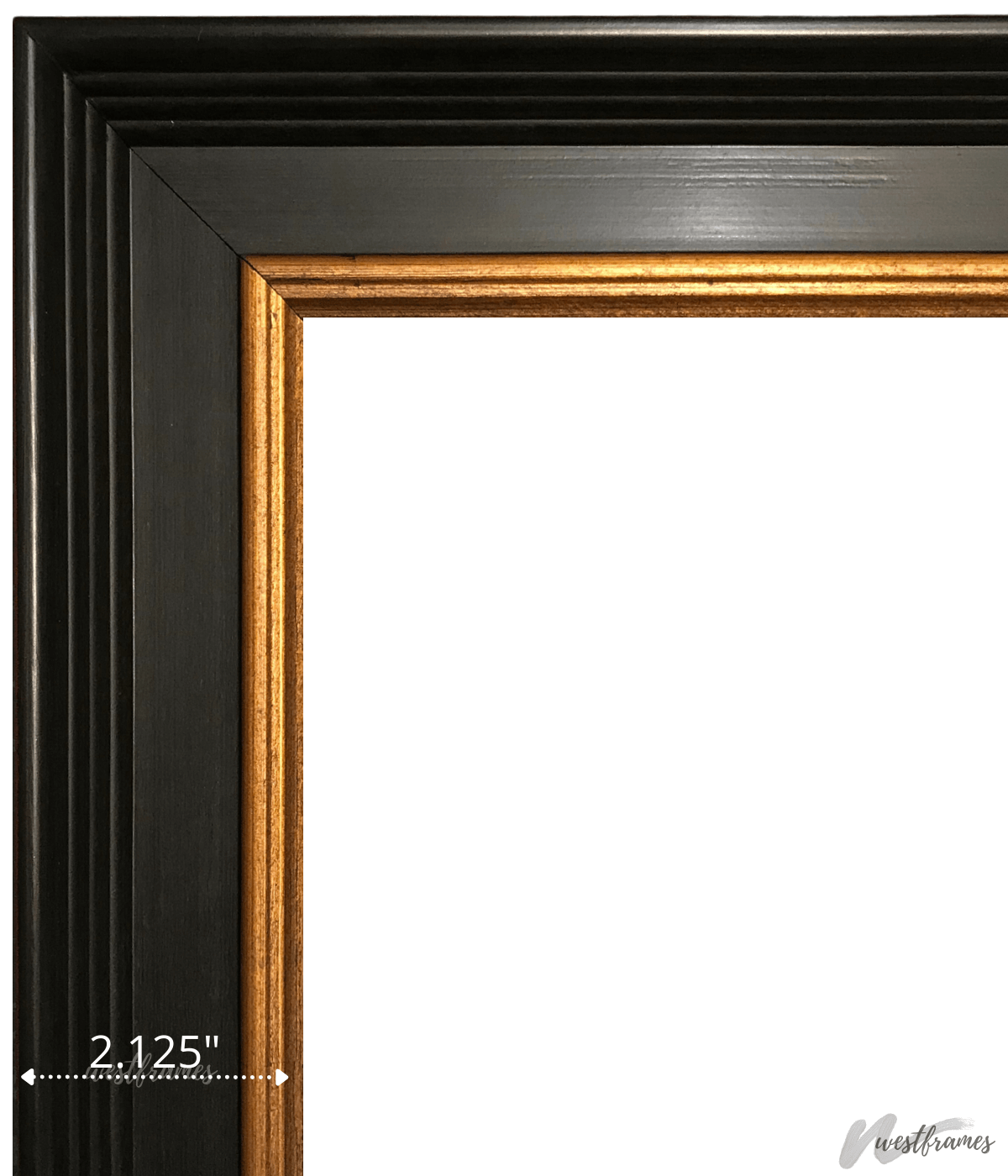 Regal Vintage Black with Gold Wood Wall Picture Frame - West Frames