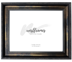 Santino Black Copper Beaded Edge Wall Picture Frame