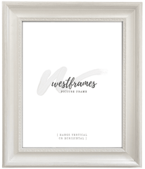 Stella Cottage French Shabby Ornate White Finish Wall Picture Frame - West Frames