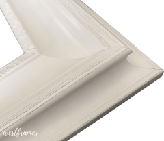 Stella Cottage French Shabby Ornate White Finish Wall Picture Frame - West Frames