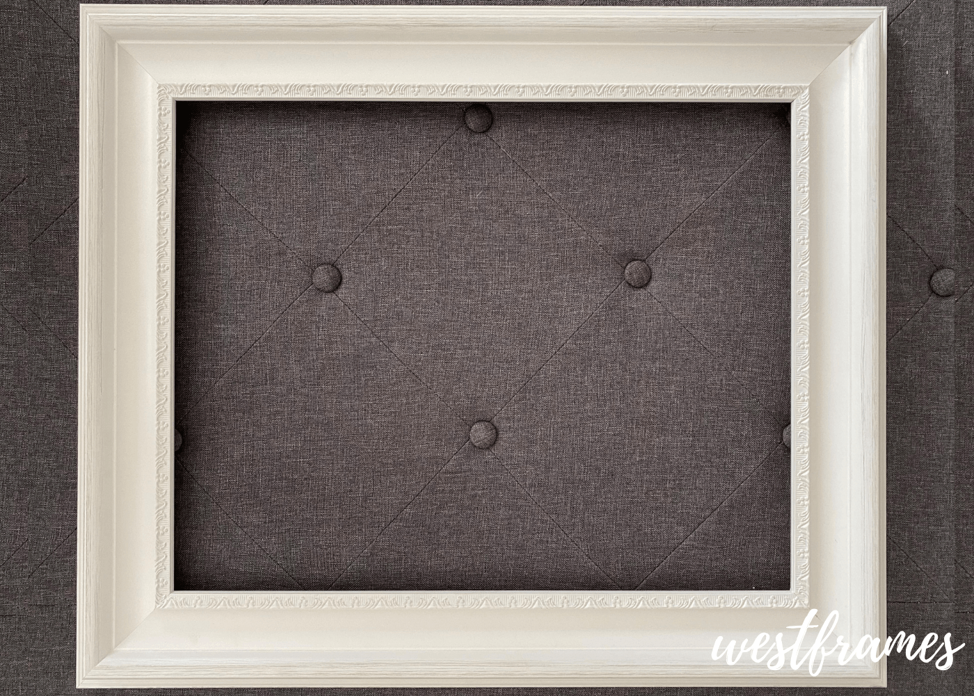 Stella Cottage French Shabby Ornate White Finish Wall Picture Frame - West Frames