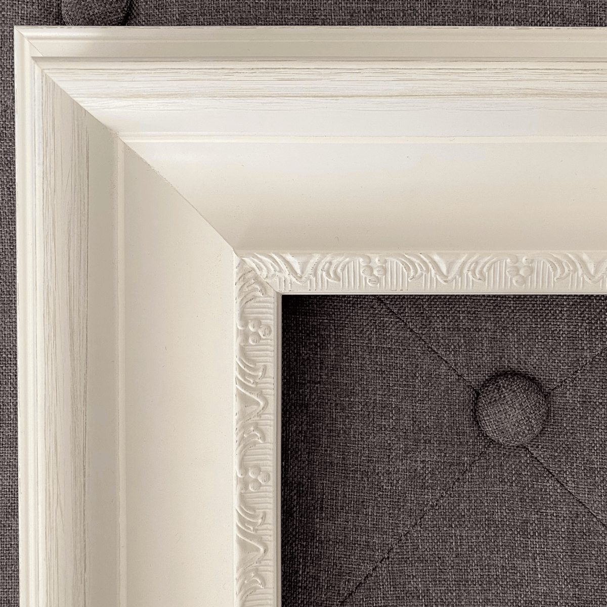 Stella Cottage French Shabby Ornate White Finish Wall Picture Frame - West Frames