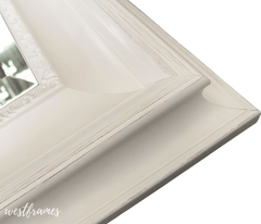 Stella Cottage French Shabby Ornate White Framed Wall Mirror - West Frames