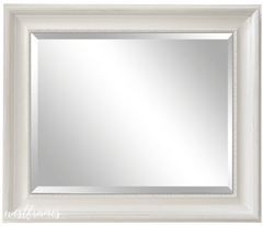 Stella Cottage French Shabby Ornate White Framed Wall Mirror - West Frames