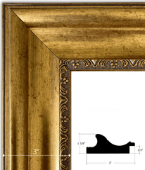 Stella Modern Vintage Gold Ornate Picture Frame - West Frames