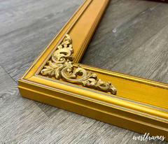Vintage Gold French Baroque Ornate Wood Gallery Picture Frame - West Frames