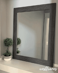 Barn House Rustic Grey Framed Wall Mirror - West Frames