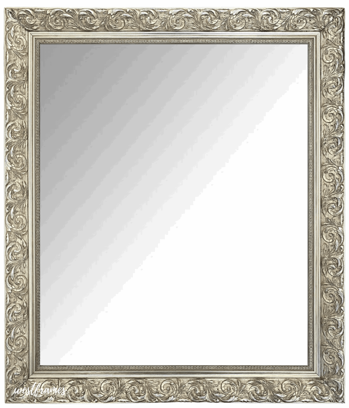 3 1/2 Contemporary Silver Picture Frame Moulding, Frame Molding