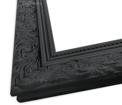 Bella French Ornate Embossed Wood Wall Picture Frame Vintage Black - West Frames