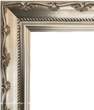 Camilla French Ornate Silver Champagne Wood Wall Picture Frame 2" Wide - West Frames