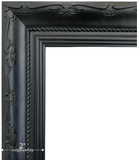 Camilla French Ornate Vintage Black Wood Wall Picture Frame 2" Wide - West Frames