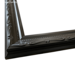 Camilla French Ornate Vintage Black Wood Wall Picture Frame - West Frames