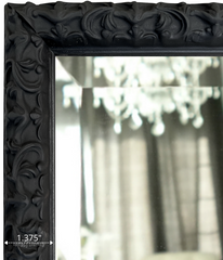 Countess Gothic Black Ornate Vintage Victorian Framed Wall Mirror