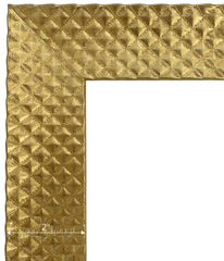 Diamond Pattern Wood Wall Picture Frame Gold Finish - West Frames