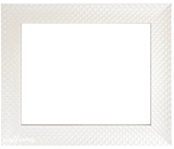 Diamond Pattern Wood Wall Picture Frame 2" White Finish - West Frames