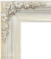 Duchess French Baroque Ornate Wood Picture Frame Antique Off-White Finish - West Frames