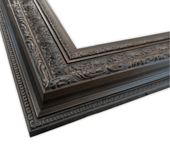 Elegance French Ornate Embossed Wood Picture Frame Antique Dark Bronze - West Frames