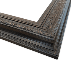Elegance French Ornate Embossed Wood Picture Frame Antique Dark Bronze - West Frames