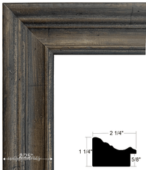 Farmhouse Distressed Rustic Picture Frame Natural Wood Gray Brown - West Frames