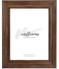 Farmhouse Distressed Rustic Picture Frame Natural Wood Pecan Finish - West Frames