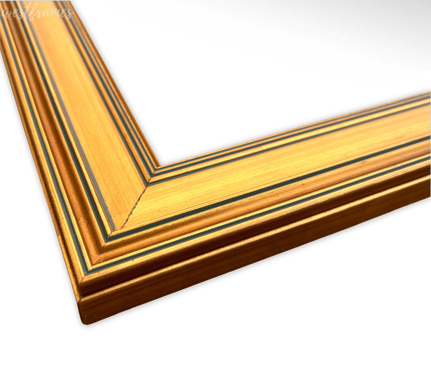 Gallery Classic Antique Gold Leaf Wood Framed Wall Mirror 2" - West Frames