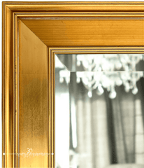 Gallery Classic Antique Gold Leaf Wood Framed Wall Mirror 3" - West Frames