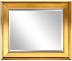 Gallery Classic Antique Gold Leaf Wood Framed Wall Mirror 3" - West Frames