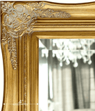 Georgiana Antique Gold Leaf French Ornate Baroque Framed Wall Mirror - West Frames