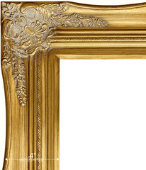 Georgiana Ornate Antique Gold Leaf Wood French Baroque Picture Frame - West Frames