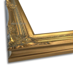 Georgiana Ornate Antique Gold Leaf Wood French Baroque Picture Frame - West Frames