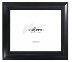Hudson Traditional Wood Wall Picture Frame Black - West Frames