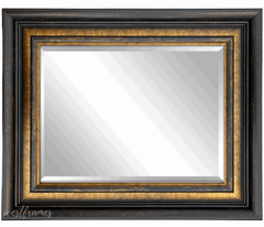 Legacy Brown Bronze Decorative Bathroom Vanity Accent Framed Wall Mirror - West Frames