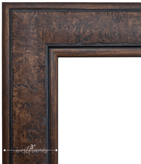 Marcello Rustic Distressed Walnut Brown Wall Picture Frame - West Frames
