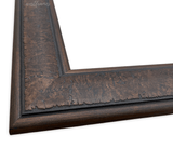 Marcello Rustic Distressed Walnut Brown Wall Picture Frame 3" Wide - West Frames