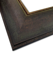 Marco Distressed Brown Green with Gold Lining Wall Picture Frame - West Frames