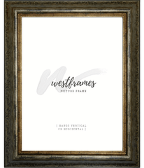 Marco Distressed Brown with Gold Lining Wall Picture Frame - West Frames