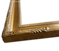 Paris French Ornate Antique Gold Leaf Baroque Wood Picture Frame - West Frames