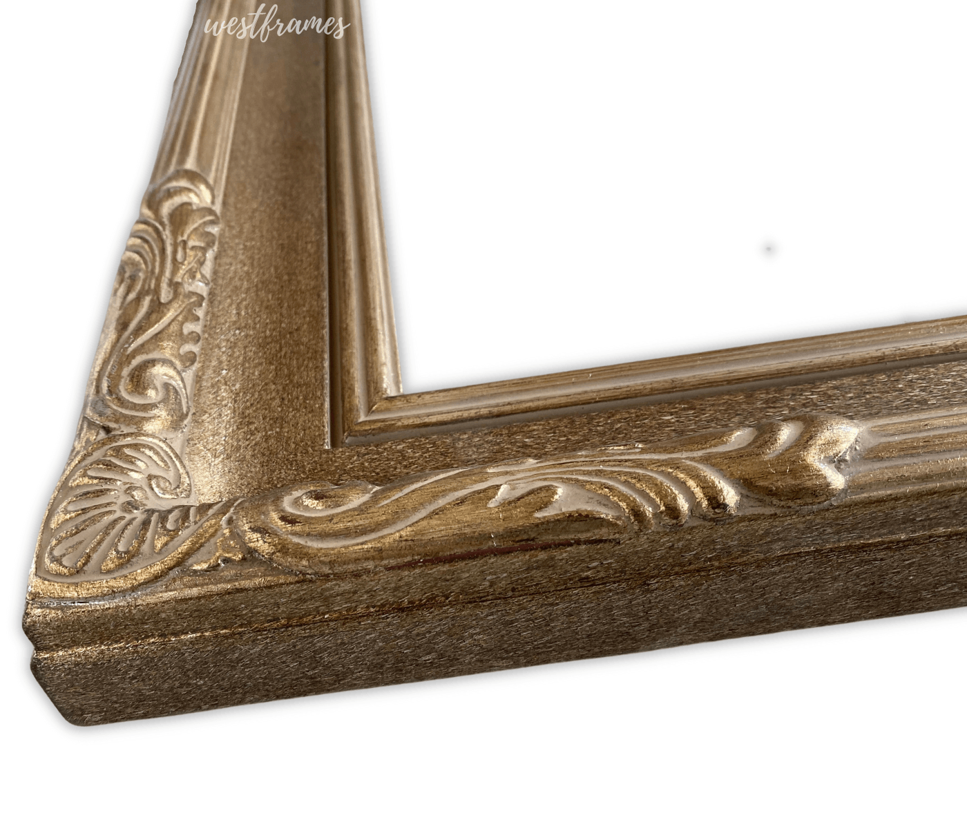 Parisienne French Ornate Embossed Wood Picture Frame Antique Gold Pati –  West Frames